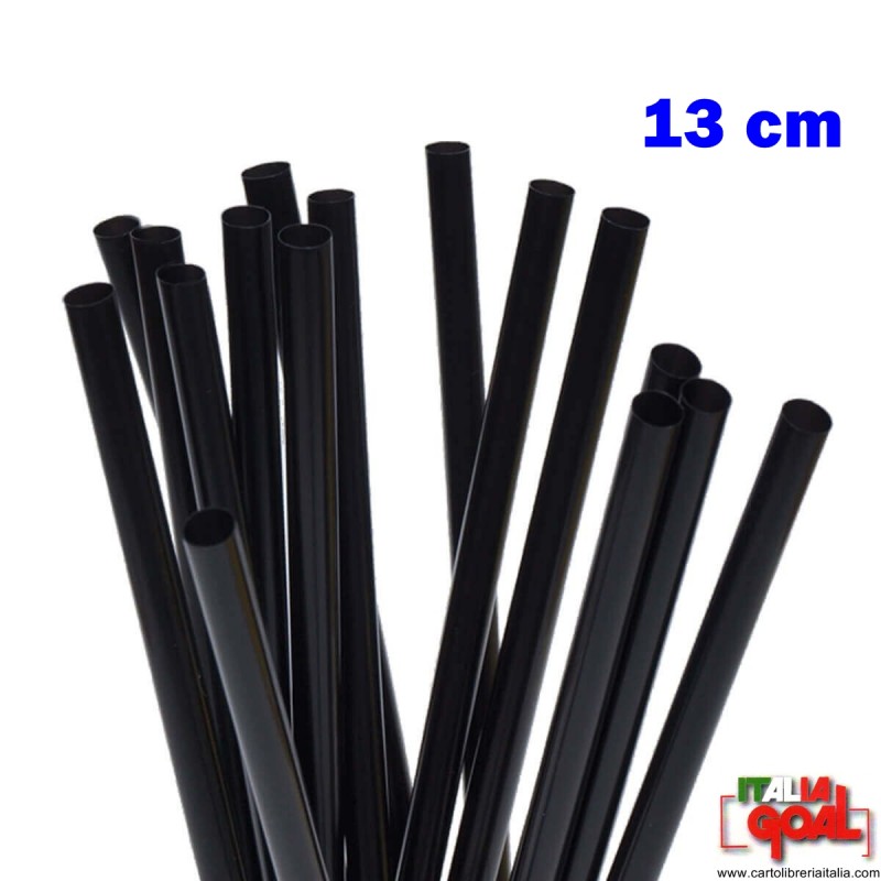 Cannucce Nere Rigide 13 Cm 500 Pz