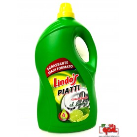 Detergente Lavapiatti Lindo's Piatti Concentrato 4Lt.